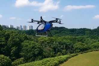 中国の空飛ぶクルマ、10兆元規模市場をけん引か