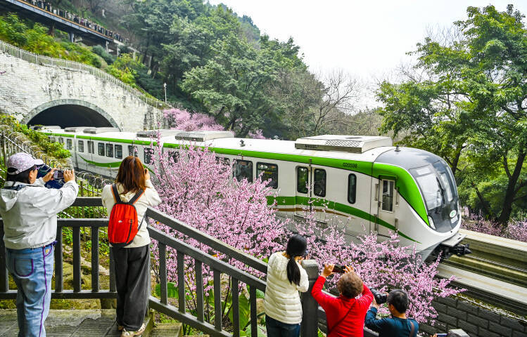 今年も重慶で「春に向かう列車」が運行―中国