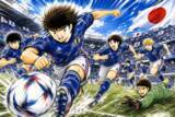 「＜W杯＞「キャプテン翼」を掲げる海外サポーター、台湾ネット「サッカー界の聖書」「不朽の名作」」の画像1