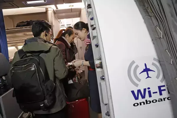 中国の一部の航空会社、機内Wi-Fiサービスを改善