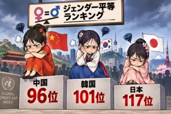 ジェンダーギャップ韓国は前年と変わらす101位、ネット「これは深刻」「女性も国防の義務を」