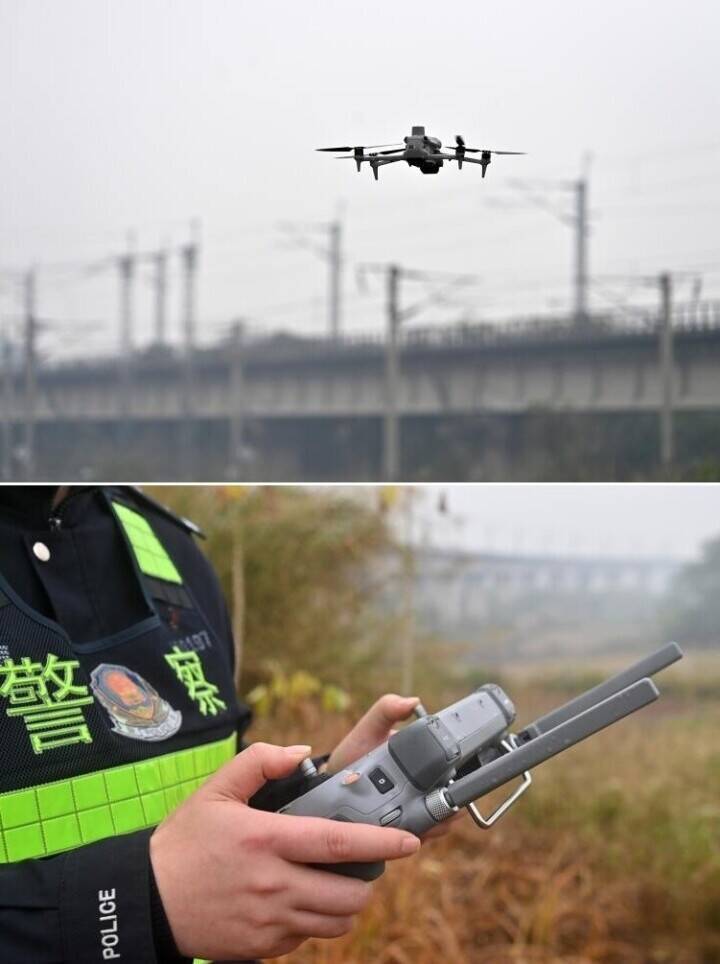 南寧市で特別輸送体制「春運」の安全を見守るドローン路線パトロール―中国