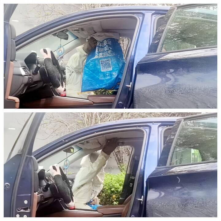 運転手がほんの15分ほど離れた間に車内で数十匹のハチが巣作り―中国