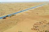 「内モンゴル自治区のトングリ砂漠、「草方格」で砂漠化対策―中国」の画像1