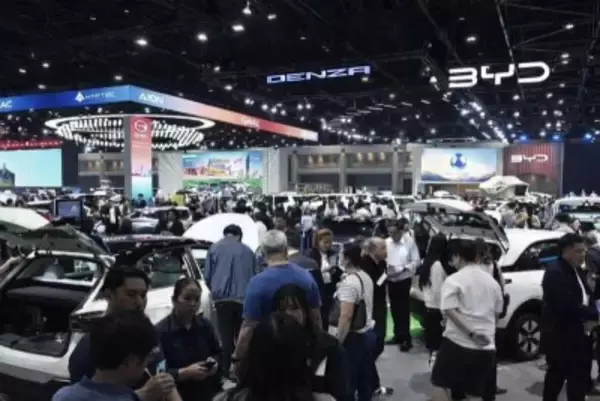 タイのモーターショーでBYDが予約数でトヨタ抜く、中国の新エネ車が人気に