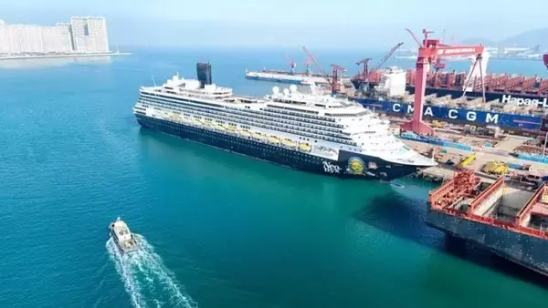 「青島で10万トン級超のクルーズ客船のメンテナンス実施―中国」の画像