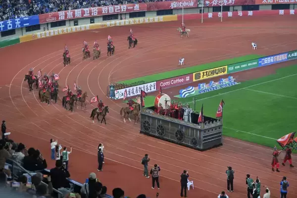 「江蘇省宿遷市で開催の都市サッカーリーグに「西楚の霸王」が登場―中国」の画像