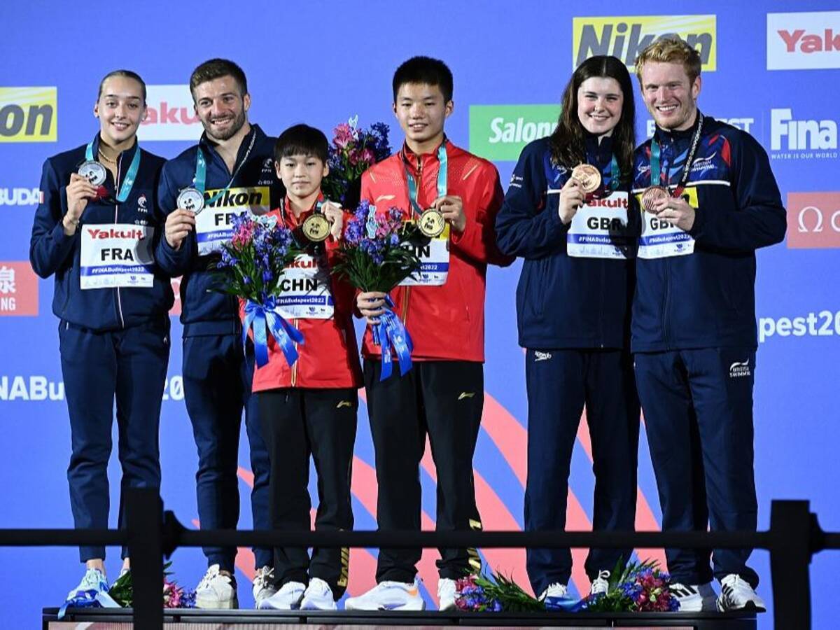 水泳世界選手権の板飛び込みで中国が100個目の金メダルを獲得 22年6月30日 エキサイトニュース