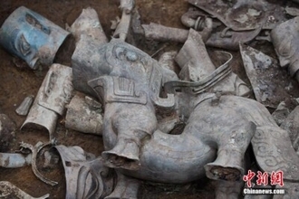 三星堆遺跡の8号祭祀坑から大量の青銅器発見―中国