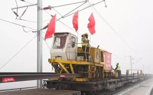 「京港高速鉄道雄安－商丘区間の本線レール敷設が完了―中国」の画像