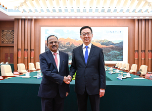 韓副主席、インドのドバル国家安全保障担当補佐官と会見―中国