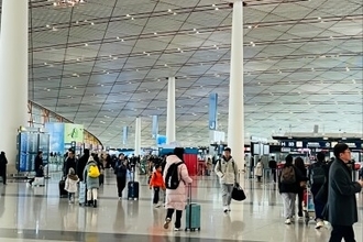 春節控え、北京首都国際空港の旅客数は月間延べ543万人に
