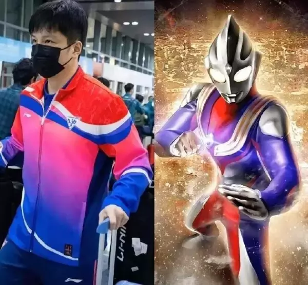 「＜卓球＞樊振東がまるでウルトラマンと話題に」の画像