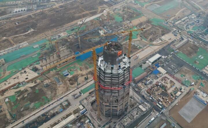 雄安新区で中国中化大厦の主体工事が完成