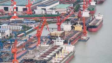 中国造船業の主要3指標、世界シェアで引き続き首位を維持