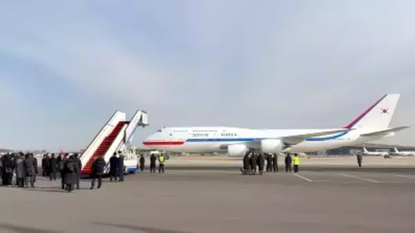 韓国の李在明大統領が北京到着、就任後初の中国公式訪問をスタート