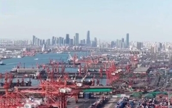 中国主要港7月出港積載量、前年比56．4%増
