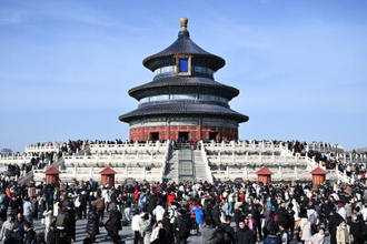 春節連休9日間、北京の公園は来園者延べ1200万人超