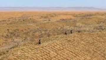 トングリ砂漠で春の砂防作業が佳境に―中国