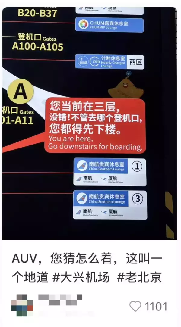 「北京大興国際空港の案内表示が「くどくどしい」と話題―中国」の画像