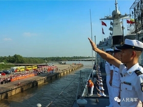 中国海軍護衛艦編隊、ミャンマーに寄港