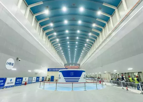 「中国単体容量最大の揚水発電所、初号機が系統連系・発電開始」の画像