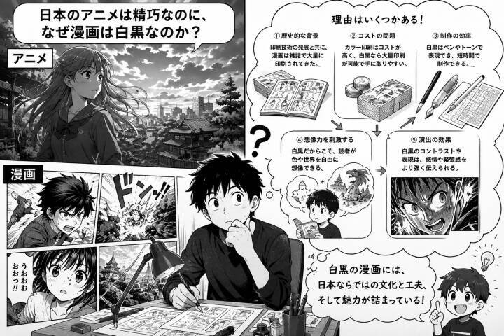 日本のアニメは精巧なのに、なぜ漫画は白黒なのか＝中国ネット「繊細で美しい」「見応えがある」