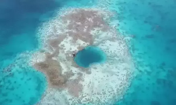 中国、黄岩島でサンゴ礁のブルーホールを初めて発見