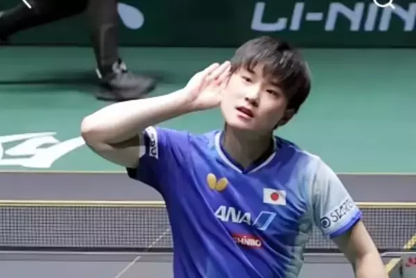 ＜卓球＞張本智和、中国の観客に向けた勝利のパフォーマンスが物議