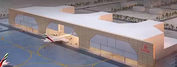 中国企業が請け負うエミレーツ航空の整備格納庫建設がスタート