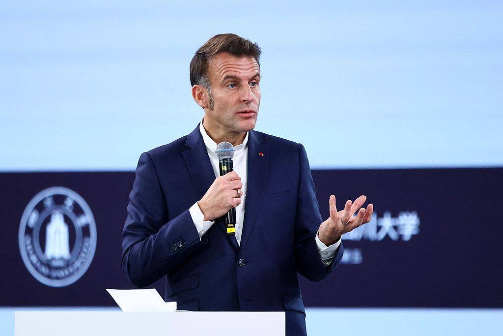 マクロン仏大統領が四川大学を訪問