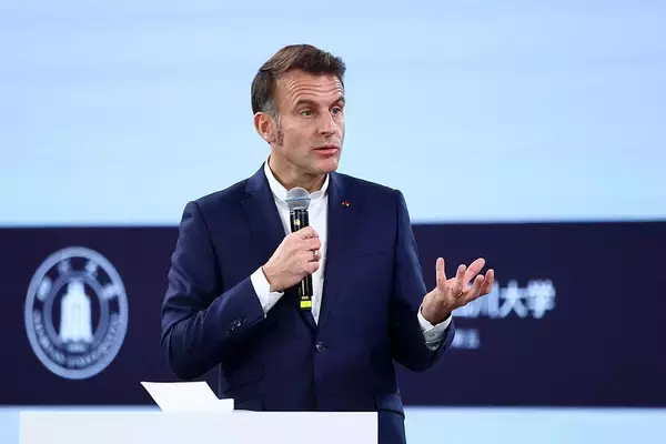 「マクロン仏大統領が四川大学を訪問」の画像