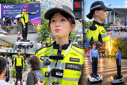 人型の交通警察ロボットが巡回、夜の青い光を不気味がる声も―上海市