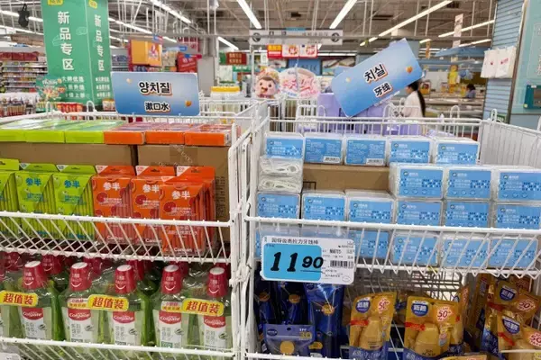 「上海のあるスーパーマーケットが韓国人観光客に人気の場所に―中国メディア」の画像