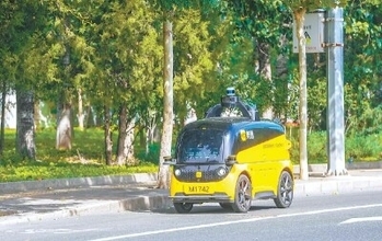 中国の無人配送車が量産段階へ、昨年末までに6000台超が投入