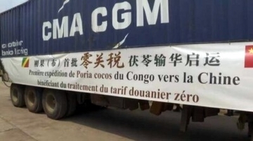 コンゴ共和国、初のゼロ関税のブクリョウ製品を中国に出荷