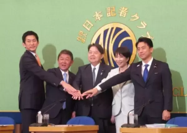 ＜総裁選討論会＞高市氏「中国とも対話重ねる」、小泉氏「関税交渉の履行重要」、林氏「日米踏まえ日中を構築」＝激論なく