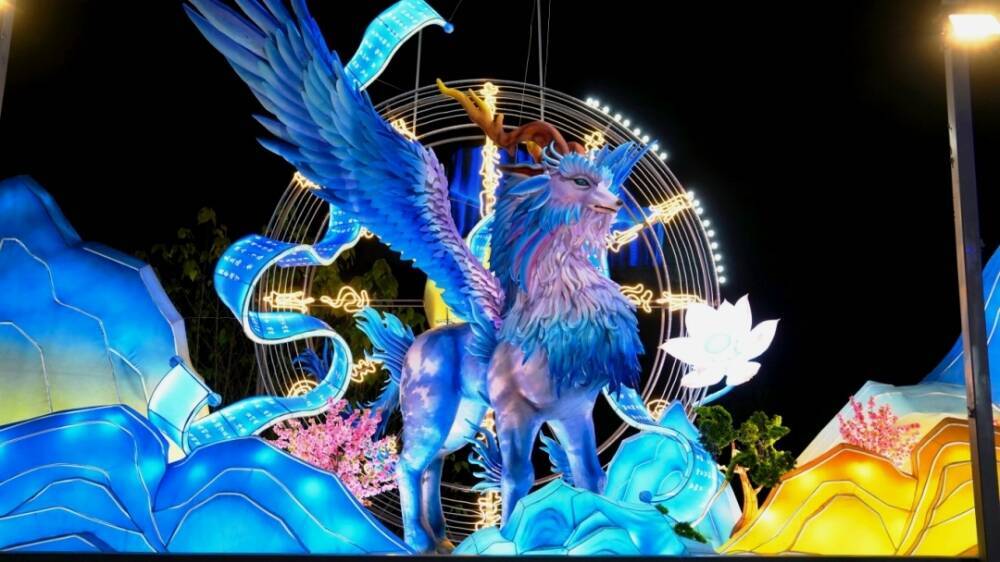 自貢ランタンフェスティバルが間もなく開幕、オブジェの設置完了―中国