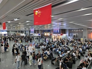 国慶節連休初日 中国の鉄道旅客輸送は延べ2520万4000人に