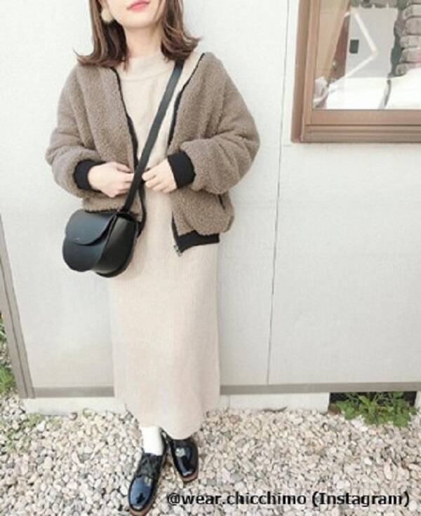 彼ウケ抜群 プチプラで作る 冬の高見えワンピース コーデ 19年1月6日 エキサイトニュース