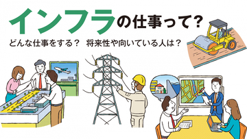 インフラって何？安定性・将来性、働くのに向いている人まで詳しく解説！