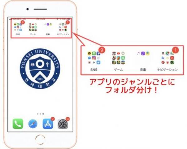 Iphone Androidアプリ どう整理してる 高校生のホーム画面 アプリ整理術を一挙紹介 19年1月31日 エキサイトニュース