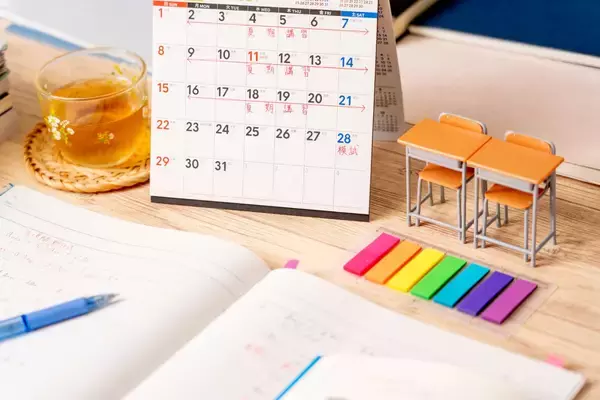 「勉強スケジュールの立て方。すらすら進む、挫折しないコツは？【スケジュール書き方例付き】」の画像