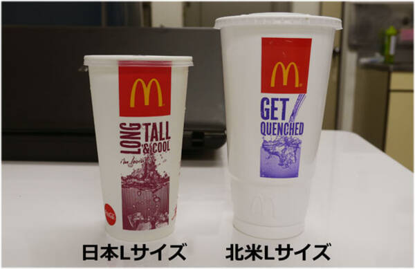 米マクドナルドのドリンクlサイズは 日本のlサイズよりも大きい 11年6月15日 エキサイトニュース