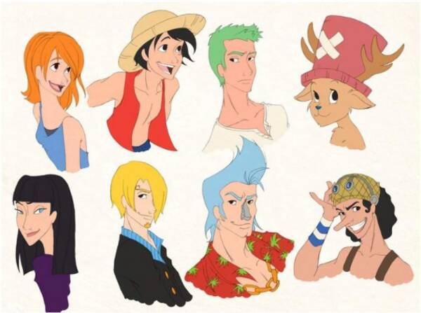 超人気漫画 One Piece のキャラクターたちを ディズニー化 したイラストがネットで話題に 12年7月27日 エキサイトニュース