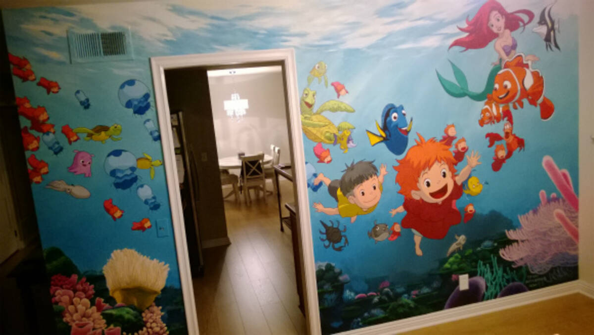 父ちゃんすげえ 生まれてくる娘のために子ども部屋に超絶クオリティの ジブリ の壁画を描いたパパが素敵 13年11月25日 エキサイトニュース