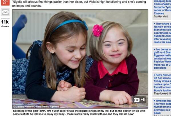 ダウン症の6歳の女の子が驚異的な成長を遂げて世界が感動 双子の姉を見てクロールなどをマスター 2014年2月12日 エキサイトニュース