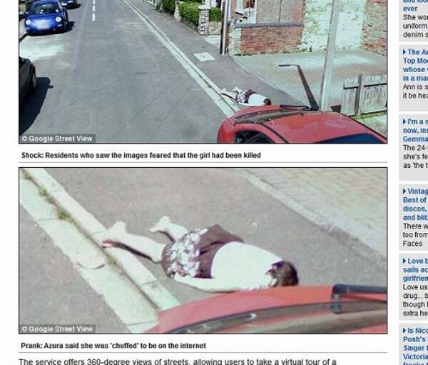 近隣住民が大騒ぎ Googleストリートビュー に少女の死体が写っていた 10年8月14日 エキサイトニュース