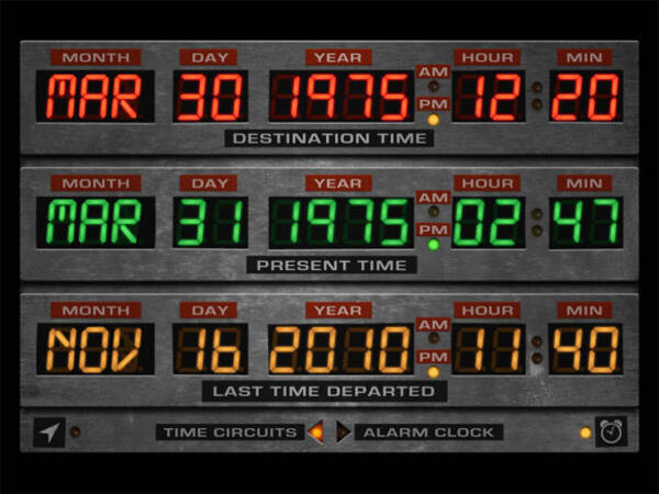 Iphoneアプリ バック トゥ ザ フューチャー がリアルすぎてスゴイ Flux Capacitor 10年11月18日 エキサイトニュース