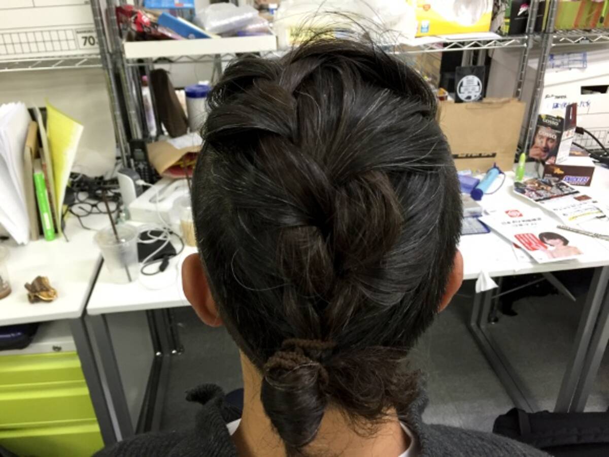 ヘアスタイル フランスで ツーブロック男性の編み込み が流行ってるらしい 自分でやってみたらこうなった 15年10月13日 エキサイトニュース